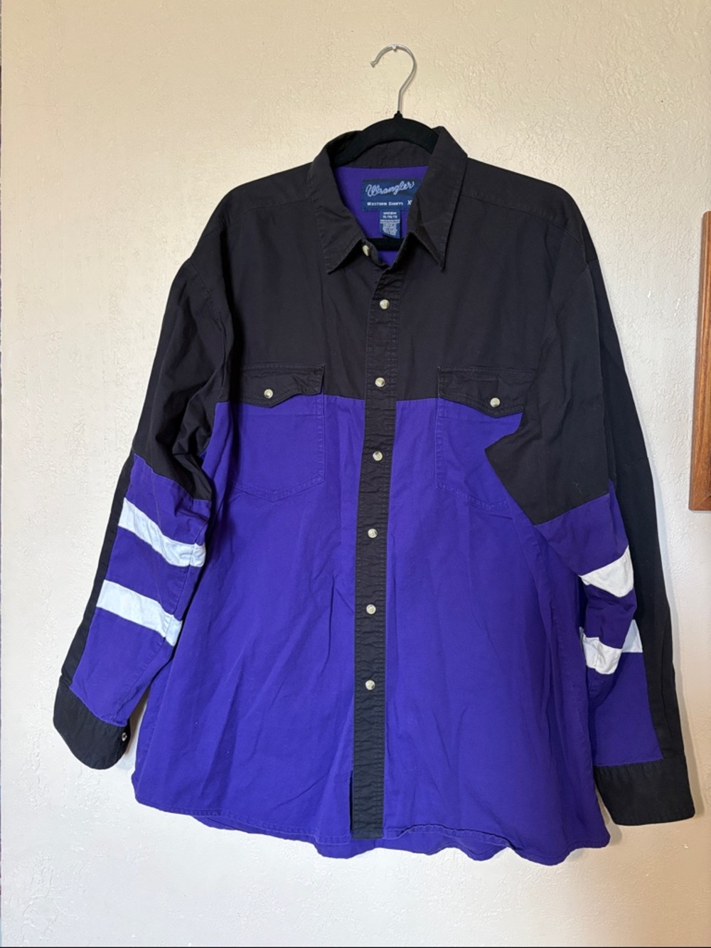 Vintage wrangler pearl snap